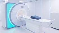 MRI - Magnetic resonance imaging scan device in Hospital. Medical Equipment and Health Care. MRI - Magnetic resonance imaging scan device in Hospital. Medical Equipment and Health Care.