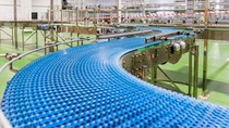 Blue Conveyer Belt Made of Engineering Plastics
