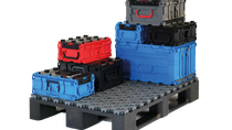 BOOXit-Mehrwegboxen aus Ultramid® B3K: robust, stapelbar und für digitale Logistikprozesse ausgelegt.
Foto: BASF