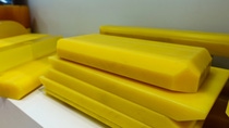 Rubber molds for machines used in mining industry.
