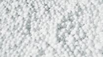 A lot of white Styropor pearls A lot of white Styropor pearls