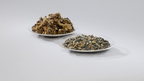 Shredder residue of automotive parts Shredder residue of automotive parts