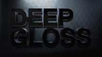 The words DEEP GLOSS in front of a dark background The words DEEP GLOSS in front of a dark background