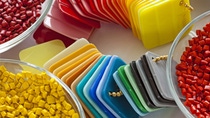 Various Samples of Engineering Plastics in Various Colors