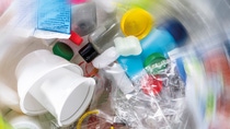 Circular economy means the decoupling of growth and resource consumption. The picture represents the variety of plastic waste of an average household. The aim is to establish a new understanding of plastic waste as a resource and to see research into recycling possibilities as an opportunity. BASF contributes to closing and expanding the cycles by developing and implementing recycling solutions for the materials we purchase, further optimizing our operations and offering resource-efficient products and services that support our customers' recycling targets. 