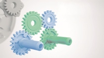 Engineering Plastics Green Gears