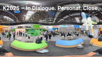 Teaser showing the discussion area of the BASF booth at K2025