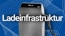 E-Mobilität: Graue Ladeinfrastruktur-Anwendungen auf blauem Hintergrund E-Mobilität: Graue Ladeinfrastruktur-Anwendungen auf blauem Hintergrund