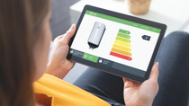 VELA App on Tablet showing a Heater  VELA App on Tablet showing a Heater