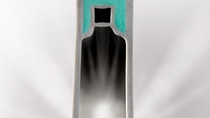 Co-extruded profile made of Ultradur® (green) and PVC for highly insulating windows.  profine presented the shown profile in 2018 and will introduce a tri-extrusion profile at the FENSTERBAU FRONTALE in 2020, which is suitable for passive house windows. Co-extruded profile made of Ultradur® (green) and PVC for highly insulating windows.  profine presented the shown profile in 2018 and will introduce a tri-extrusion profile at the FENSTERBAU FRONTALE in 2020, which is suitable for passive house windows.