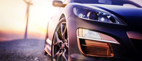 The image in front of the sports car scene behind as the sun going down with wind turbines in the back.; Shutterstock ID 566330083; Jobnummer: 0907000; Projekt: K-Messe; Endkunde: BASF SE, EV/K, Katja Homburg; Sonstiges: BASF SE, ESI/K Herr Baque The image in front of the sports car scene behind as the sun going down with wind turbines in the back.; Shutterstock ID 566330083; Jobnummer: 0907000; Projekt: K-Messe; Endkunde: BASF SE, EV/K, Katja Homburg; Sonstiges: BASF SE, ESI/K Herr Baque