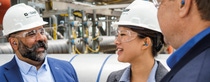 A key lever on our path to Net Zero is the gradual conversion to energy from renewable sources. As part of our make & buy approach, BASF is building and expanding its own renewable power assets worldwide, and we are entering into long-term supply agreements. As part of the renewable energy procurement team Rebecca Kuo, Javier Cuellar (left) and Christopher Dorow (right), help to expand BASF’s green power supply in North America – for example with power purchase agreements for solar energy totaling almost 300 megawatts in 2022. One of the recipients will be BASF’s Verbund site in Freeport, Texas.