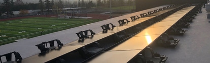 IronRidge BX Chassis secure solar panels to a flat roof