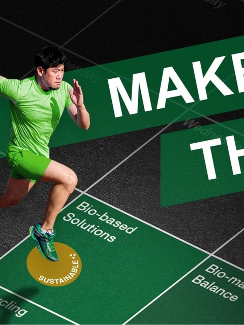 Make the Move Footwear campaign, coloured in green