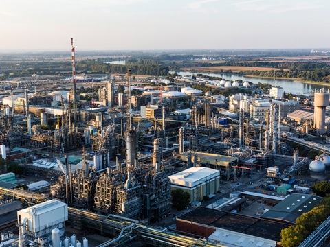 Image of BASF's chemical site in Ludwigshafen, Germany 