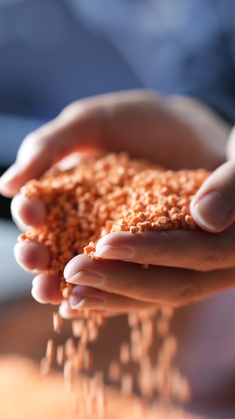 Technical plastics dyed in the signal colour RAL2003 are particularly in demand in the e-mobility market for the high-voltage range. BASFs plastic is outstandingly color-stable and heat-aging resistant.