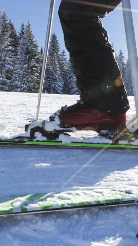 High-performance ski components designed for durability, comfort, and lightweight performance on the slopes.