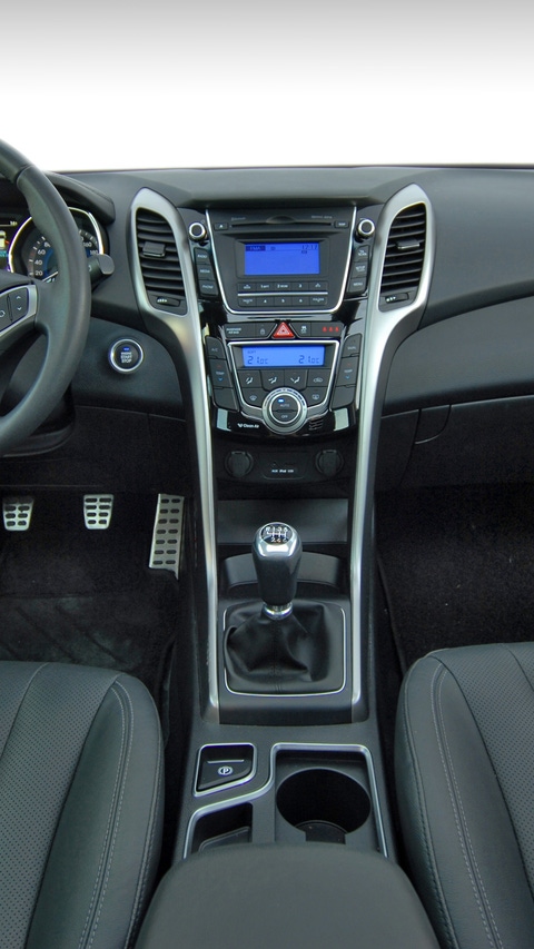 Interior of a modern car