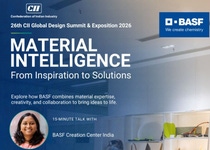 Join BASF Creation Center India for a 15-minute talk on "Material Intelligence: From Inspiration to Solutions" and discover how material expertise, creativity, and collaboration turn ideas into reality. Join BASF Creation Center India for a 15-minute talk on "Material Intelligence: From Inspiration to Solutions" and discover how material expertise, creativity, and collaboration turn ideas into reality.