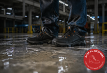 Industrial safety boots with durable PU soles, designed for comfort, protection, and slip resistance in demanding work environments. Industrial safety boots with durable PU soles, designed for comfort, protection, and slip resistance in demanding work environments.