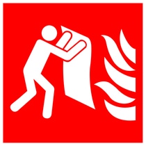 Fire Blanket Symbol Sign Isolate On White Background,Vector Illustration EPS.10   Fire Blanket Symbol Sign Isolate On White Background,Vector Illustration EPS.10