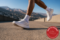 Lightweight running shoe in action, showcasing comfort, cushioning, and high-performance PU sole technology. Lightweight running shoe in action, showcasing comfort, cushioning, and high-performance PU sole technology.