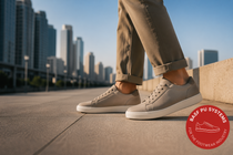 Runner wearing lightweight performance shoes, highlighting comfort, cushioning, and athletic performance powered by BASF PU systems. Runner wearing lightweight performance shoes, highlighting comfort, cushioning, and athletic performance powered by BASF PU systems.